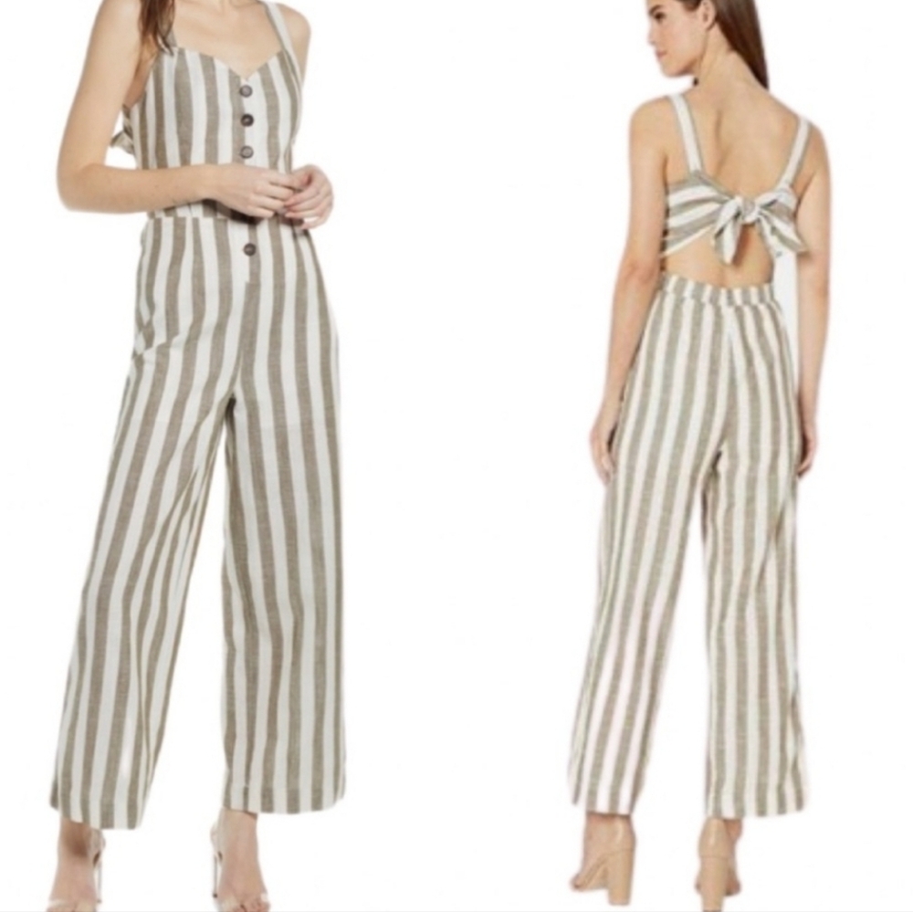 J.O.A Linen Pantsuit Size Large